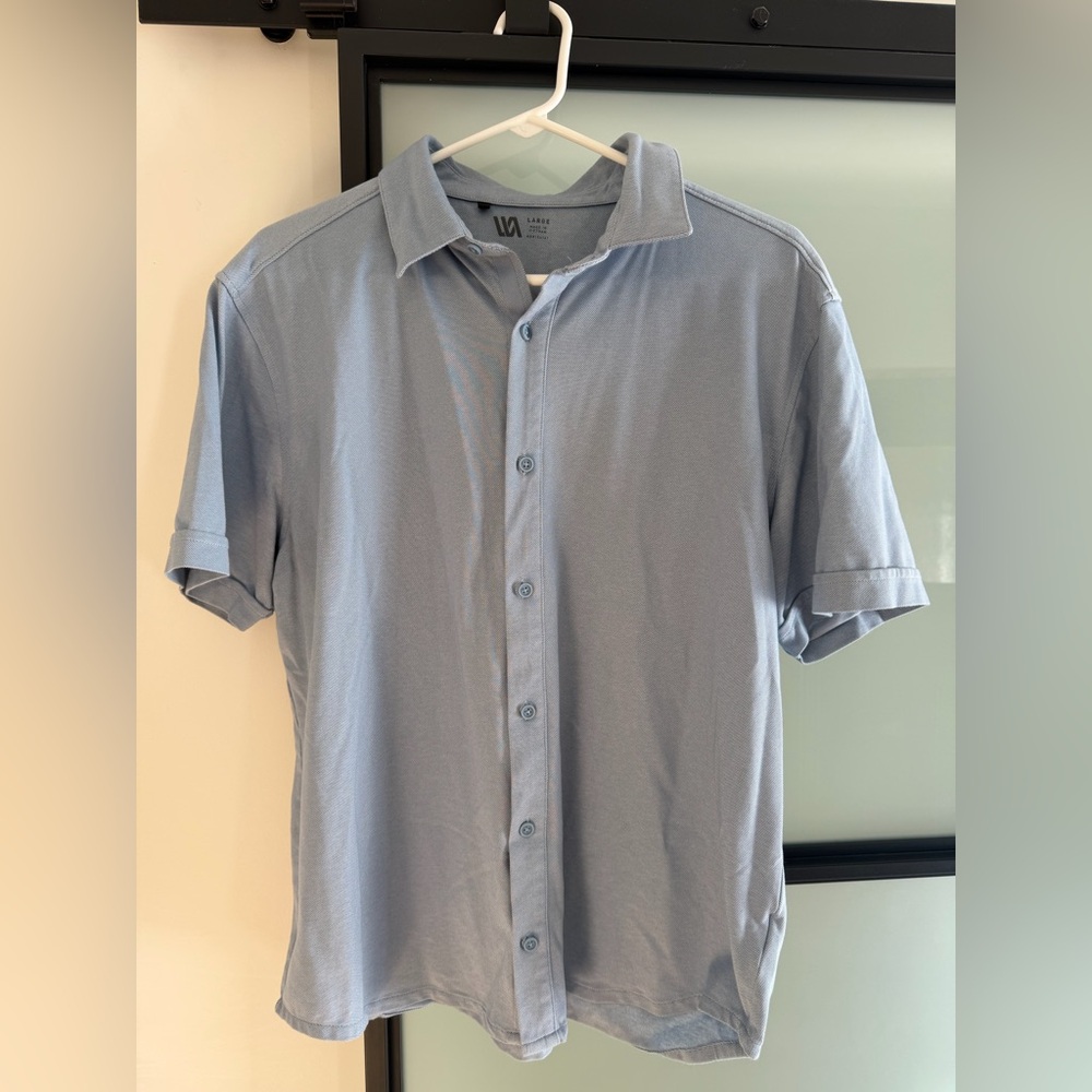 Light Blue Short Sleeve Men's Shirt